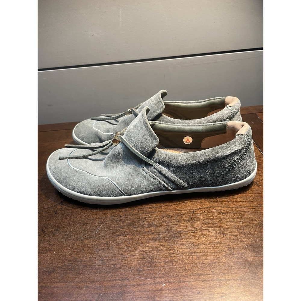 Vivobarefoot Ra Slip On Shoe Womens EU 39 US 8.5 Suede Green Grey Luxury Loafer - Picture 4 of 10